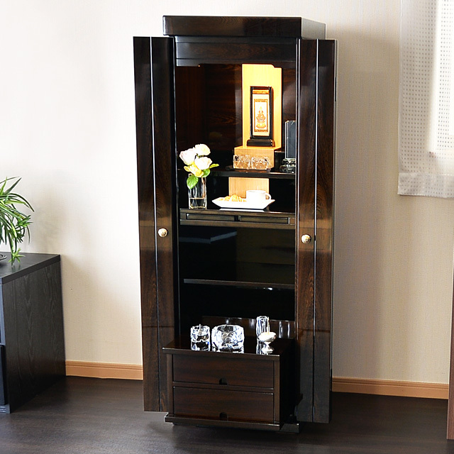 モダン仏壇 シグマ 鉄刀木調 44×14号