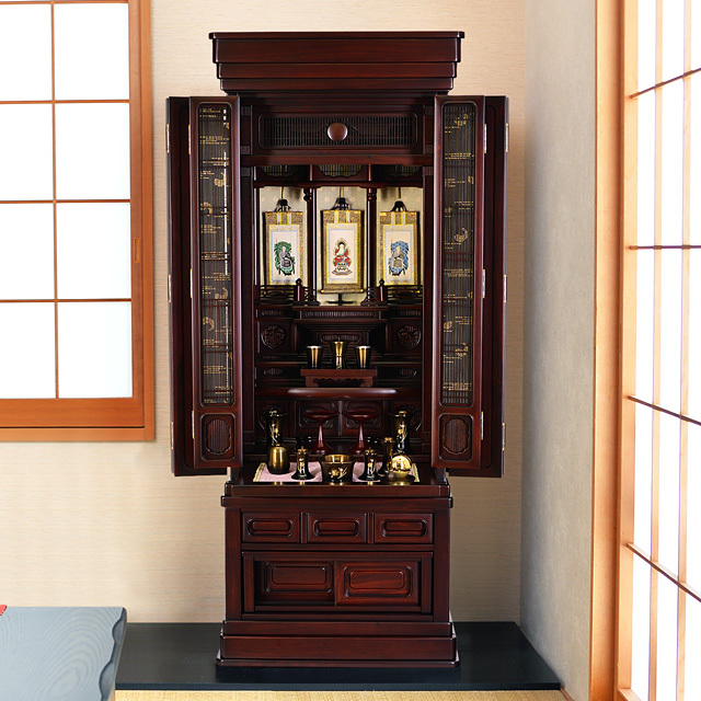 唐木仏壇 赤城 紫檀系 47×18号