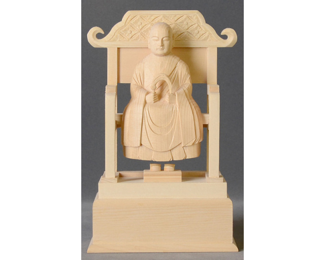 仏像 白木 曹洞宗 脇仏 略式彫 承陽大師・達磨大師