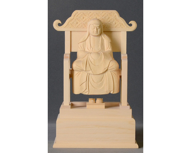 蔵出し大特価　白檀１木彫り達磨大師仏像彫刻 約30cm 仏像 白木 曹洞宗 脇仏 略式彫 承陽大師・達磨大師