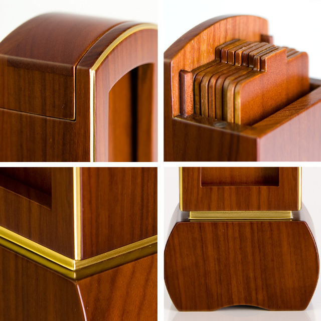 モダン位牌 優徳 ブラウン 回出