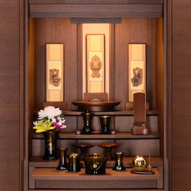 モダン位牌 [絆] クルミ