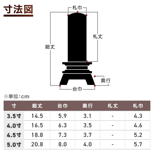 塗位牌 かなで 桜 3.5寸~5.0寸