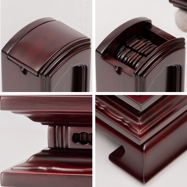 紫檀、唐木、インド製、大名行列のパネル 唐木位牌 春日回出 紫檀