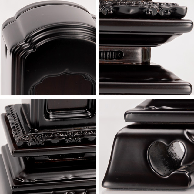 唐木位牌 勝美回出 黒檀