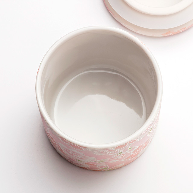 瀬戸焼 シリコン付骨カメ ミニ骨壺 桜ころもピンク