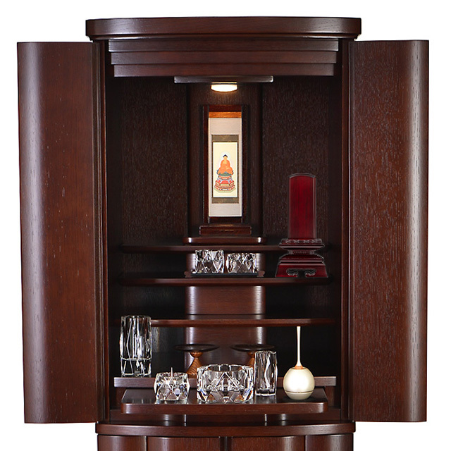 位牌 蓮付春日 紫檀