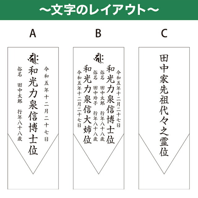 文字レイアウト_クリスタル位牌アウラ