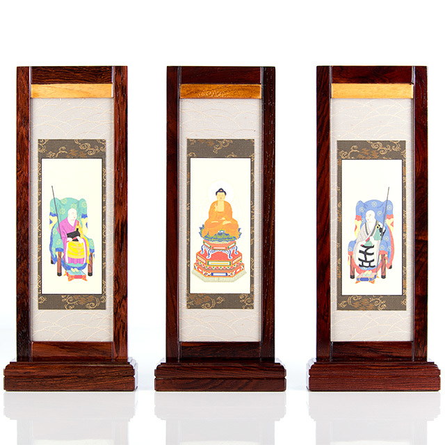 スタンド掛軸 雅 紫檀 中サイズ