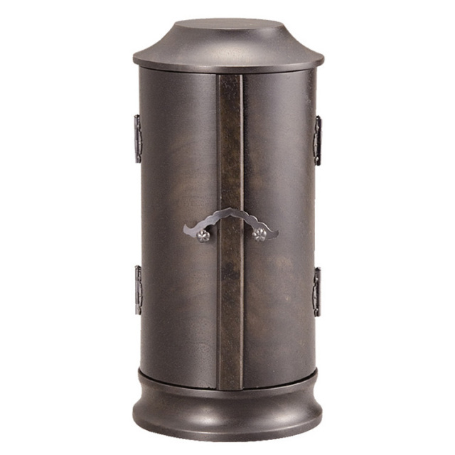 縁（えにし）円筒厨子 [ブラックウォールナット 黒拭き漆]