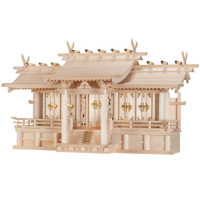 神棚　5社 神棚 平安五社造り・大