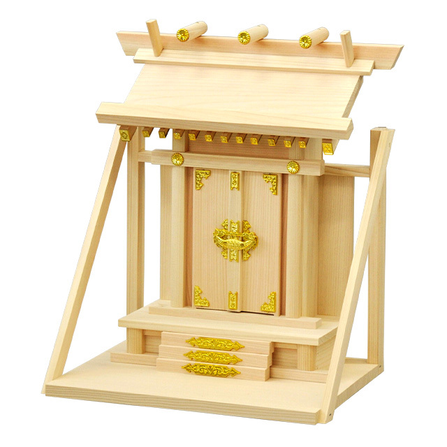 神棚 東濃桧 壁掛け一社造り 開運 棚板付き