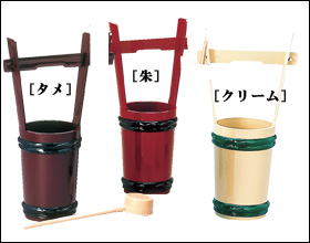 ABS製手桶 ヒシャク付