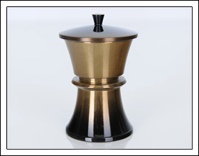 銅器 モダン型S コハクボカシ 茶器（茶湯器）