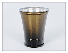 銅器 モダン型S コハクボカシ 仏器（仏飯器）