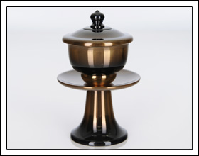 銅器 伝統型 コハクボカシ 茶器（茶湯器）