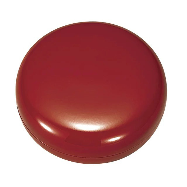 日本製 PC 香合  朱 2.5寸