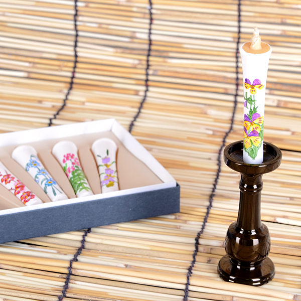 和ろうそく 甲子園の華（手描き） 春 3号 5本入