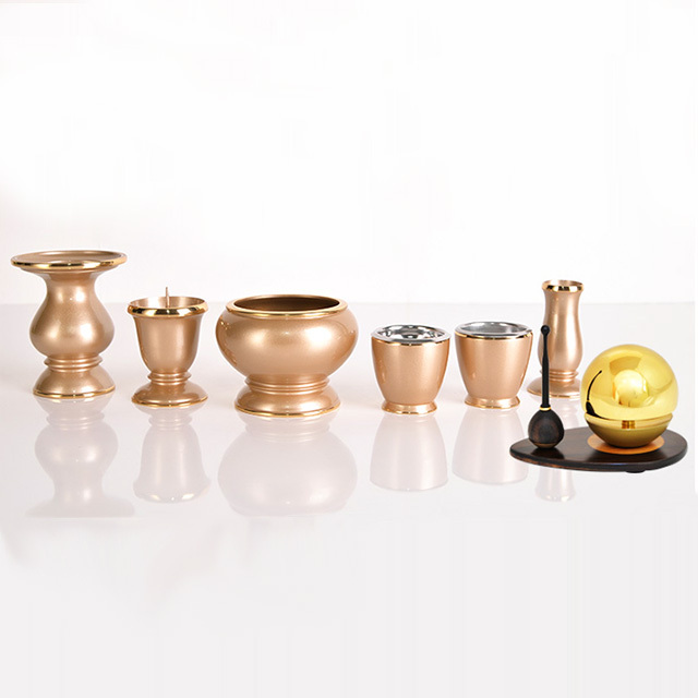 琵琶 シャンパンゴールド 金フチ 3.0寸 6具足