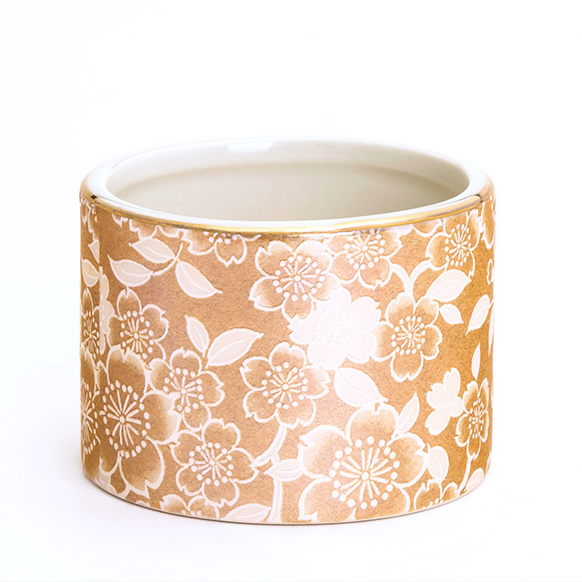 ゆい花 シャンパンゴールド 丸型香炉 5点セット