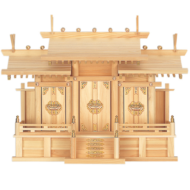 神棚 屋根違い三社造り 中・大