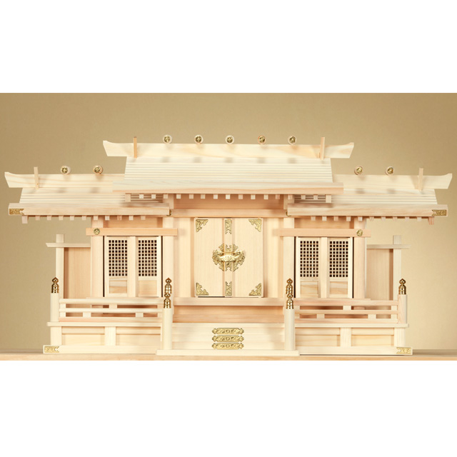 神棚 格子付三社造り 小・大
