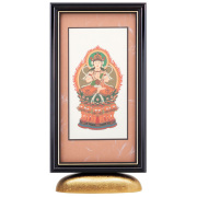 掛軸 真紅 モダン掛軸 新世紀軸 綺羅DX 標準 ロイヤルレッド 本尊＋脇掛 3