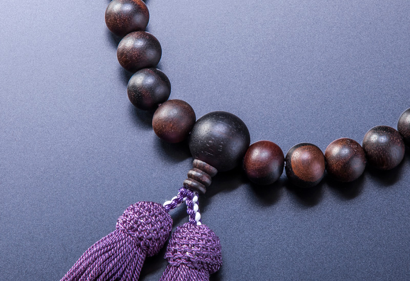 素挽縞黒檀 二天藤雲石