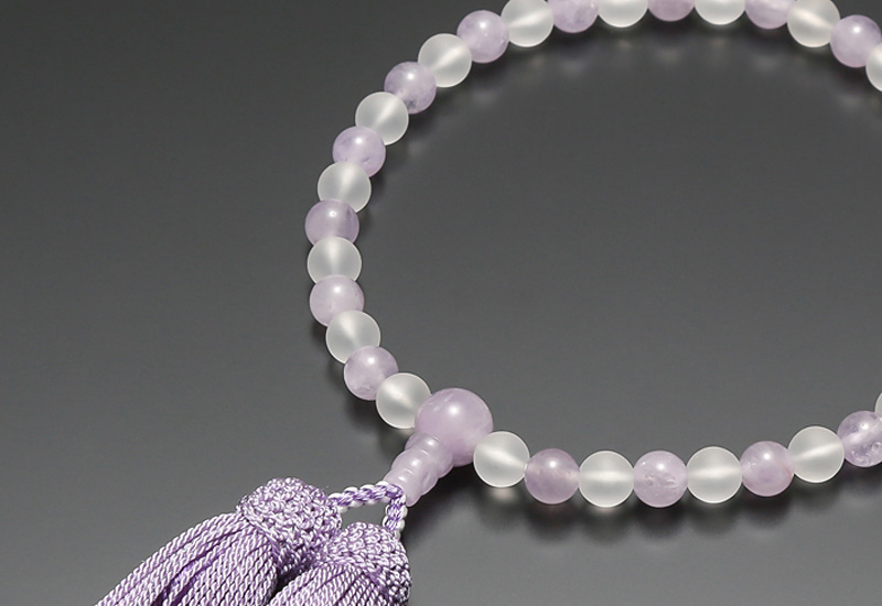 朝霧水晶 紫雲石仕立