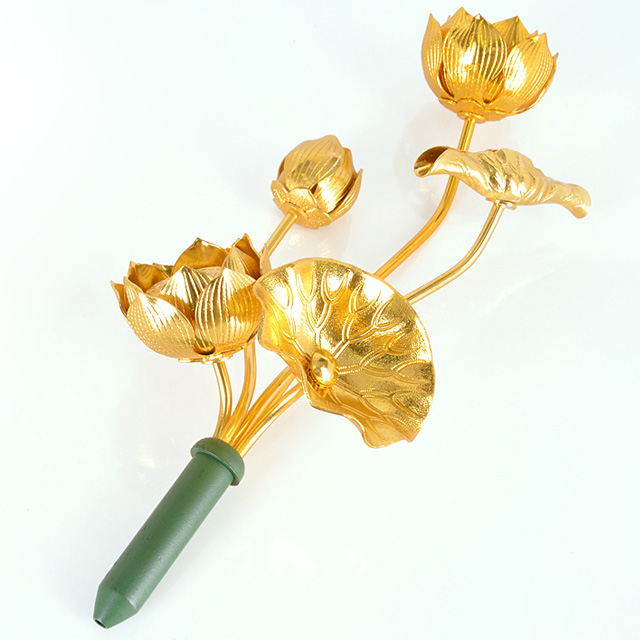 アルミ 常花 金色 5本立 華鋲用