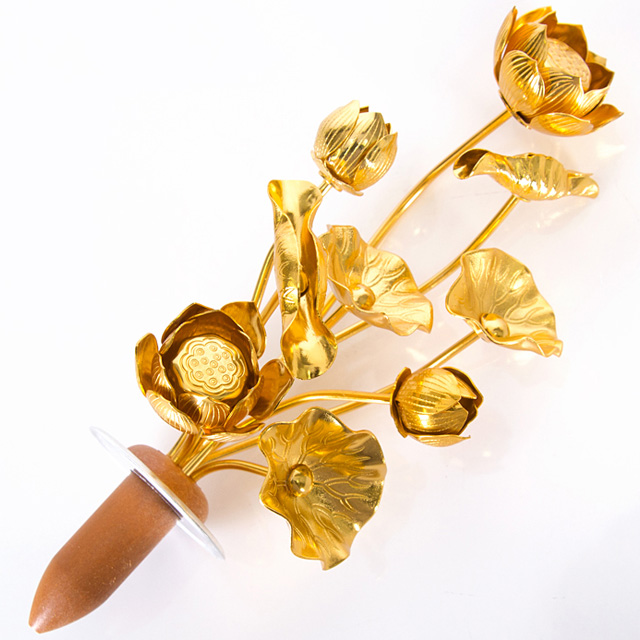 アルミ 常花 金色 9本立