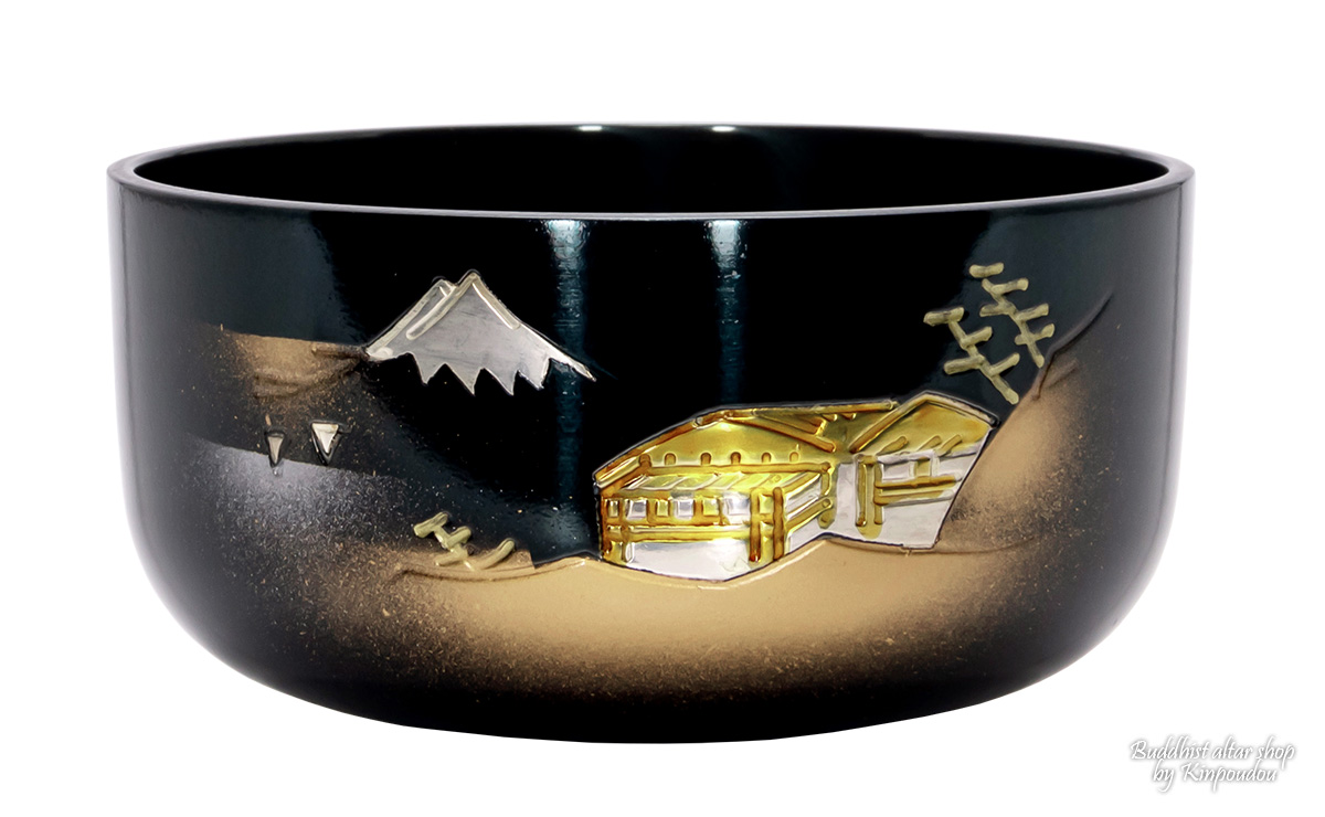 香雲 リン 国光メッキ 山水彫