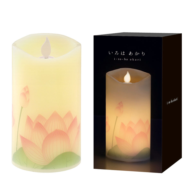 カメヤマいろはあかり　蓮ツボミ　電池式