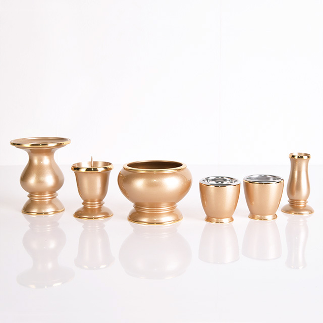 琵琶 シャンパンゴールド 金フチ 3.0寸 6具足
