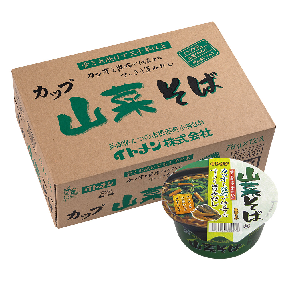 [C-12]カップ山菜そば 1ケース（12個）