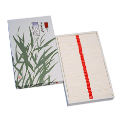 [Y-35]播州手延そうめん[月の輪] 上級品【赤帯】 1.50kg（30束）化粧紙箱