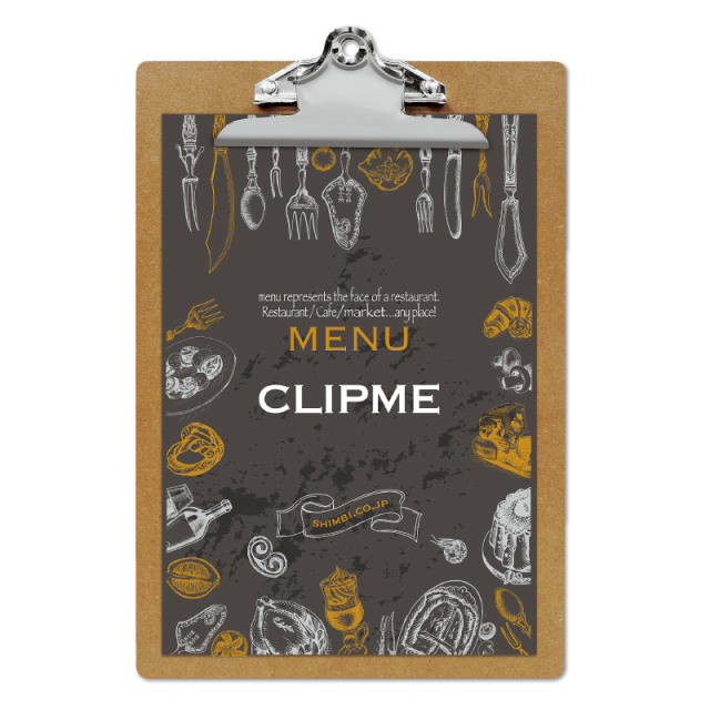 CLIPME-1】クリップ型メニューボード（A4/クリップ仕様）