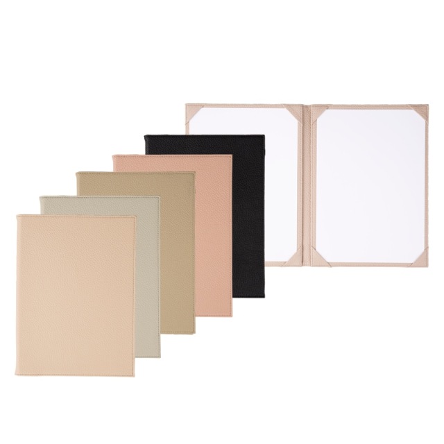 TAU-101】洋風メニューブック（A4 /2ページ/コーナーポケット仕様）