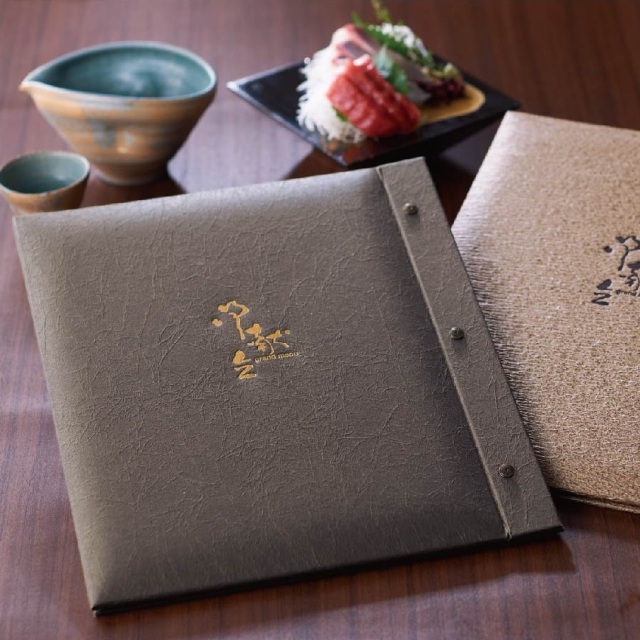 麗(うるわし)ビニールポケットタイプ】メニューブックセット「粋々