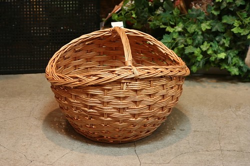 ウィッカー柳　手つきバスケット