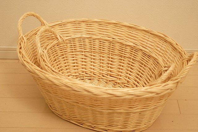 柳　手付きバスケット
