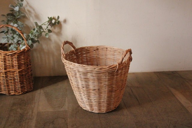 ラタン　プランターバスケット03