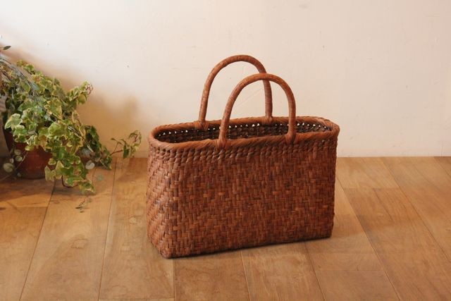 山ぶどう　かごバッグA4