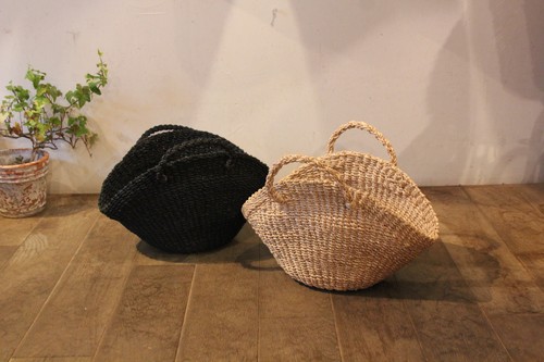 アバカのシェル型かごバッグ
