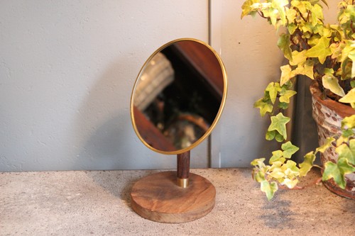 ブラススタンドミラー