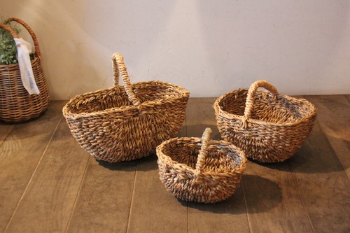 バングラデシュの素朴なホグラワンハンドルバスケット