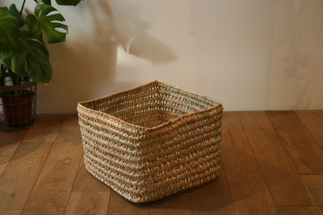 四角パームかご　morocco