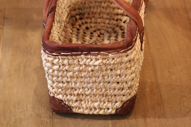 パーム　四角カゴバッグ