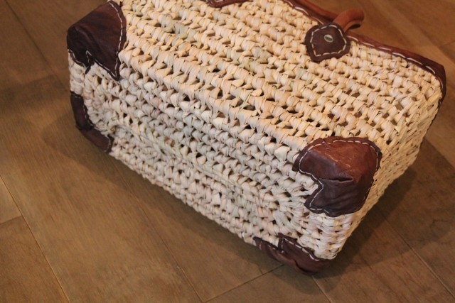 パーム　四角カゴバッグ