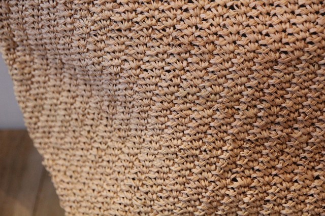 ラフィアトートバッグ　アフガン編